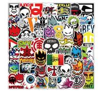 Lot de 100 autocollants cool graffiti, streetwear, punk, en vinyle, imperméables, résistants aux UV, bombe pour adultes, skateboard, voiture, vélo, moto, ordinateur portable, valise, snowboard, VTT (B