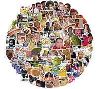 Lot de 100 autocollants Cool Meme pour bouteilles d'eau, ordinateur portable, téléphone, guitare, skateboard, ordinateur, drôle, meme, autocollants, imperméables, esthétiques, pour adolescents,