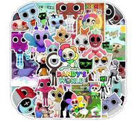 Lot de 100 autocollants Dandy's World pour bouteille d'eau, décalcomanies en vinyle imperméables et amovibles pour adolescents, enfants, filles, valises, ordinateur portable, vélo, guitare, bagages