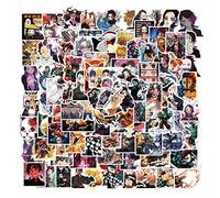 Lot de 100 autocollants de manga Demon Slayer - Pour adultes, adolescents, enfants - Mignons autocollants de dessin animé pour bouteille d'eau, ordinateur portable, skateboard, guitare
