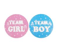 Lot de 100 autocollants de révélation du sexe roses et bleus pour garçons ou filles - Étiquettes de vote d'hiver flocon de neige - Décorations de révélation du sexe