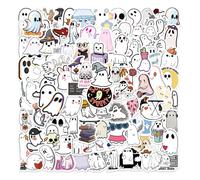 Lot de 100 autocollants d'Halloween - Vinyle imperméable pour voiture, ordinateur portable, téléphone, guitare, skateboard, moto, vélo et plus