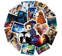Lot de 100 autocollants Doctor Who en vinyle pour ordinateur portable, bouteille d'eau, skateboard, pare-chocs, bagages, guitare, ordinateur, vélo, cadeau pour adolescents et garçons