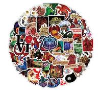 Lot de 100 autocollants Donjons et Dragons en vinyle imperméable pour ordinateur portable, bouteilles d'eau, skateboard, guitare, skateboard, journal, voiture, vélo