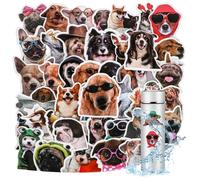 Lot de 100 autocollants drôles en forme de chien mignon pour journal, ordinateur portable, scrapbooking, bouteilles d'eau, guitare, valise, téléphone, snowboard, animaux de compagnie, cadeaux