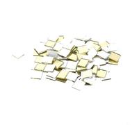 Lot de 100 autocollants en verre 10 x 10 mm pour décoration d'intérieur créative et innovations artisanales (doré)