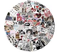 Lot de 100 autocollants esthétiques Y2k Downtown Girl - Autocollants imperméables tendance pour fille - Autocollant Y2K tendance pour bouteille d'eau, ordinateurs portables, scrapbooking, journal