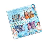 Lot de 100 autocollants floraux réutilisables pour projets d'artisanat pour enfants, matériaux PET, accessoires de scrapbooking avec étui de rangement décoratif, feuilles d'autocollants sur le thème