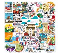 Lot de 100 autocollants français, décoration graffiti, scrapbooking, autocollants de dessin animé personnalisés, décoration de bricolage, convient pour valises, tasses et cahiers