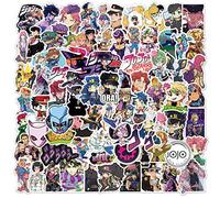 Lot de 100 autocollants JoJo's Bizarre Adventure anime pour ordinateur portable, pare-chocs, planche à roulettes, bouteilles d'eau, téléphone, pack d'autocollants anime pour enfants/adolescents.
