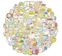 Lot de 100 autocollants Kawaii en forme de créature de coin - Autocollants décoratifs - Motif personnage de dessin animé - Pour chariot de voiture, journal intime, moto, skateboard, ordinateur