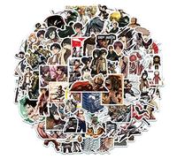 Lot de 100 autocollants L'Attaque des Titans pour étui de téléphone, ordinateur portable, bouteilles d'eau, gourde, iPad, MacBook, bagages, autocollants AOT en vinyle imperméable pour enfants et