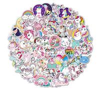 Lot de 100 autocollants licorne imperméables en vinyle pour voitures, motos, ordinateurs portables, vélos, skateboards, snowboards, bagages, MacBook, iPad et plus encore