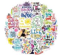 Lot de 100 autocollants motivants, affirmations positives, en vinyle imperméable, pour ordinateur portable, scrapbooking, journaling, skateboard, snowboard, etc