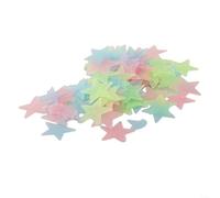Lot de 100 autocollants muraux phosphorescents pour chambre d'enfant, veilleuse pour chambre à coucher et plafonds de maison, lueur durable et facile à utiliser