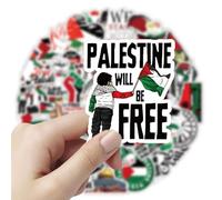 Lot de 100 autocollants Palestine, Free Palestine, autocollants Palestine pour ordinateur portable, bouteille d'eau, guitare, vélo, téléphone, skateboard, etc