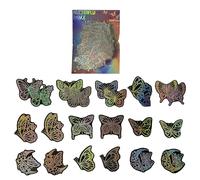 Lot de 100 autocollants papillon pour scrapbooking, décalcomanies papillon pour journaux, étuis de téléphone, bouteilles d'eau, ordinateurs portables, autocollants tendance