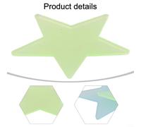 Lot de 100 autocollants phosphorescents en forme d'étoile pour embellir la chambre de votre enfant avec une lueur nocturne
