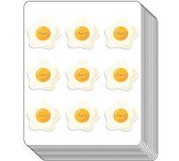 Lot de 100 autocollants polyvalents pour planificateur d'œufs au plat, autocollants pour scrapbooking, loisirs créatifs, calendrier, magazines, livres et autocollants à faire soi-même pour enfants