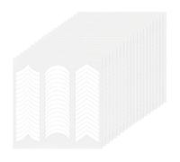 Lot de 100 autocollants pour French Nails - Ultra fins - Invisibles - S'adapte à différentes formes d'ongles - Un must pour la décoration de manucure, les bords, les outils de bricolage