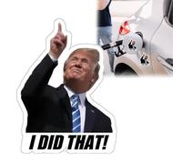Lot de 100 autocollants pour pompe à essence avec inscription « Trump I Did That » - 5,1 cm - Autocollants imperméables pour voitures, pare-chocs, ordinateurs portables (100 pièces)
