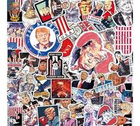 Lot de 100 autocollants Donald Trump 2024 (grande taille), autocollant pour pare-chocs, décalcomanie Trump pour ordinateur portable, téléphone, voiture, bouteille d'eau