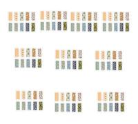 Lot de 100 autocollants rectangulaires en forme de fleur - 3 x 6 cm - Pour mariage, fête prénatale