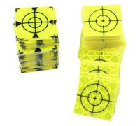 Lot de 100 autocollants réflecteurs de station pour des mesures précises dans les tunnels, ponts et projets d'ingénierie de bâtiments (20 x 20 mm)