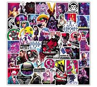 Lot de 100 autocollants uniques cyberpunk et punk pour ordinateur portable, bouteille d'eau, voiture, moto, pare-chocs, bagages, skateboard - Vinyle imperméable style graffiti cool