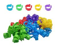 Lot de 100 bagues d'identification for volailles de 20 mm - Anneaux d'identification durables for canards, poules et poulets(Multicolor)