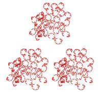 Lot de 100 bagues d'identification for volailles et canards, numérotées et durables, for une gestion facile(Red,3 packs)