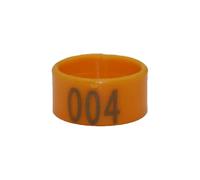 Lot de 100 bagues pour pattes de volaille numérotées de 001 à 100, diamètre intérieur 1,6/1,8/2,0 cm, fermeture à pression, pour poulet, canard et oie,Or,DI 20 mm