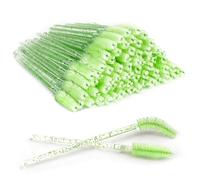 Lot de 100 baguettes jetables pour mascara - Pinceaux à mascara - Pinceaux à sourcils - Pinceaux de maquillage en plastique - Applicateur pour extensions de cils
