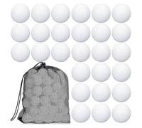 Lot De 100 Balles De Golf Creuses Ecologiques Avec Sac De Rangement A Cordon( Blanc)