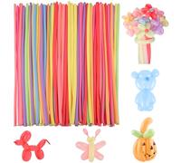 Lot de 100 ballons à modeler, de 30 cm, multicolores, pour bricolage, fête, mariage, anniversaire