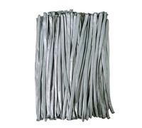 Lot de 100 ballons à modeler métalliques longs pour ballons animaux chromés torsadés - Ballons longs pour modelage classique - Ballons longs pour fête, Noël - Argenté