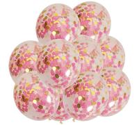Lot de 100 ballons à paillettes pour fête en latex, 100 pièces, ballons à confettis de 30,5 cm, multicolore