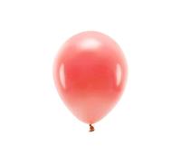 Lot de 100 ballons en latex écologique 30 cm corail pastel
