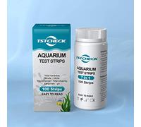 Lot de 100 Bandelettes de Test 7 en 1 pour Aquarium Piscine Spa - Analyse Multi-Paramètres Eau Douce et Salée - Mesure Dureté pH Nitrate Nitrite Chlore Alcalinité Kit Contrôle Qualité de l’Eau Rapide