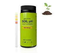 Lot De 100 Bandelettes De Test De Ph Du Sol, Bouilles De Test Du Sol Ph Plage De 3,5 À 9 Kit De Papier De Test De Ph De Haute Précision Papier De Test De Pelouse Bandelette PH Pour Jardin Herbe Plante