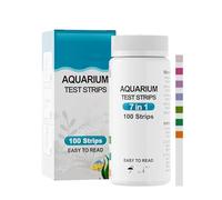 Lot de 100 bandelettes de test d'eau douce et salée pour aquarium pour analyse rapide de l'eau