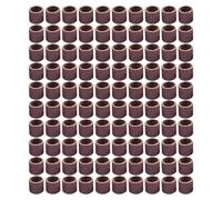 Lot de 100 bandes abrasives pour outils rotatifs 12,7 mm Grain 80/180/240 | Un ensemble de bandes abrasives en trois grains aide à nettoyer, meuler, polir et ébavurer.