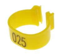 Lot de 100 bandes de cuisses de volaille en plastique de 8 mm à clipser pour l'identification des cuisses de poulet, de canard et d'oie, adaptées aux équipements agricoles, faciles à installer.,1,6 cm