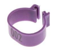 Lot de 100 bandes de cuisses de volaille en plastique de 8 mm à clipser pour l'identification des cuisses de poulet, de canard et d'oie, adaptées aux équipements agricoles, faciles à installer.,1,8 cm