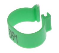 Lot de 100 bandes de cuisses de volaille en plastique de 8 mm à clipser pour l'identification des cuisses de poulet, de canard et d'oie, adaptées aux équipements agricoles, faciles à installer.,1,8 cm