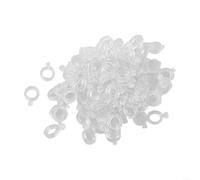 Lot de 100 bandes élastiques à granulés pour pêche à la carpe - Transparent - Compatible avec les bas de ligne et les hameçons - Trois tailles (M)