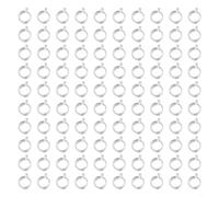 Lot de 100 bandes élastiques transparentes à granulés pour pêche à la carpe avec trois tailles différentes (L)