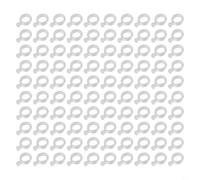 Lot de 100 bandes élastiques transparentes à granulés pour pêche à la carpe avec trois tailles différentes (taille M)