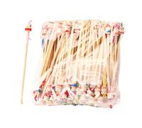 Lot de 100 bâtonnets de cire d'oreille en bois - Kit d'élimination des dommages aux oreilles - Outils de nettoyage des oreilles - Jolis cure-oreilles - Pour les soins d'oreille des enfants