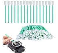 Lot de 100 bâtonnets de nettoyage, bâtonnets de nettoyage en mousse, cotons-tiges longs, cotons-tiges stériles, tampons de nettoyage, cotons-tiges pointus pour le nettoyage des lentilles d'appareil